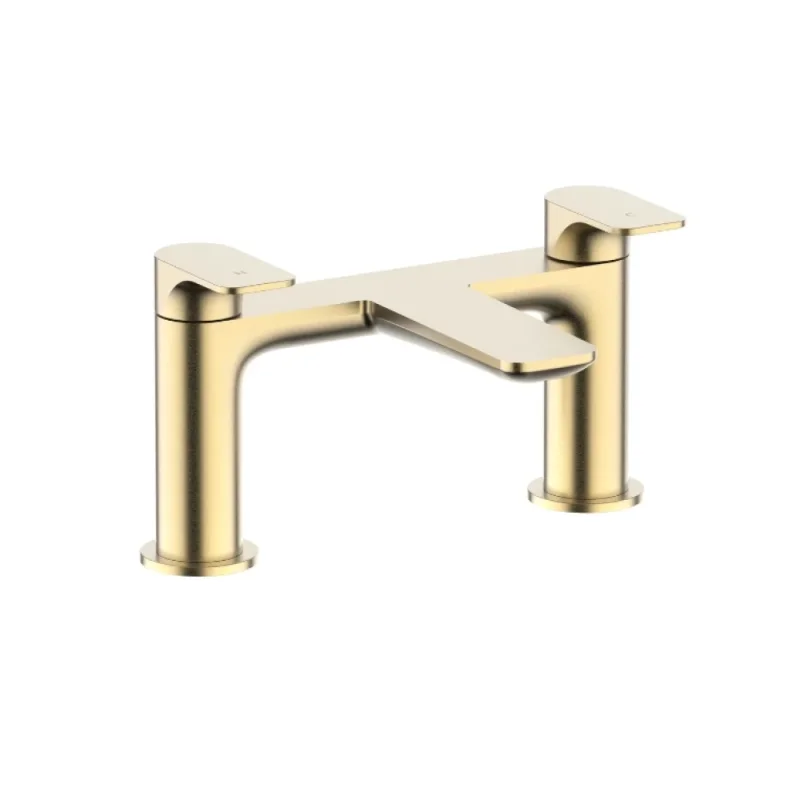 Crosswater Fuse Bath Filler Brushed Brass detail view - Image 1