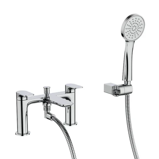 Crosswater Fuse Bath Shower Mixer Chrome detail view - Image 1