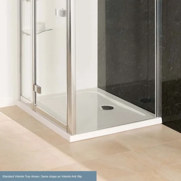 Eastbrook Volente 2000 X 900 Abs Stone Resin Tray White detail view - Image 1