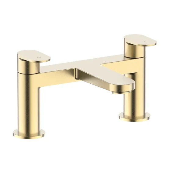 Crosswater Drift Bath Filler Brushed Brass detail view - Image 1