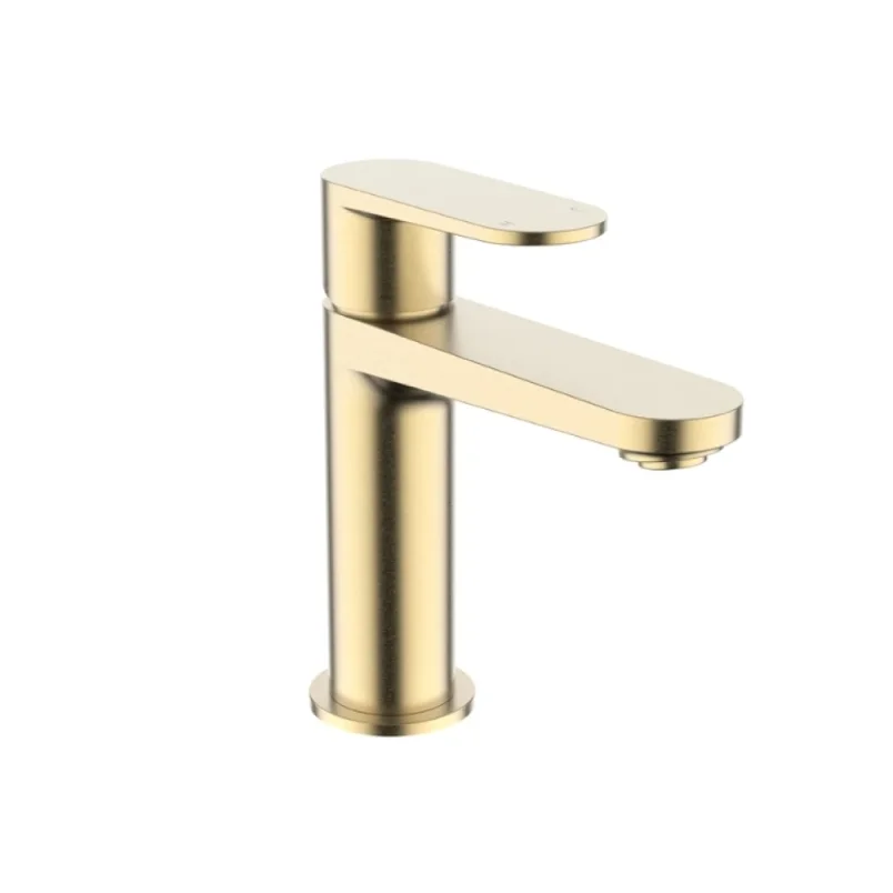 Crosswater Drift Basin Monobloc With Clicker Waste Brushed Brass detail view - Image 1