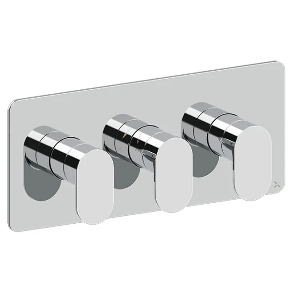 Crosswater Drift 2 Outlet 3 Handle Landscape Valve & Trimset Chrome