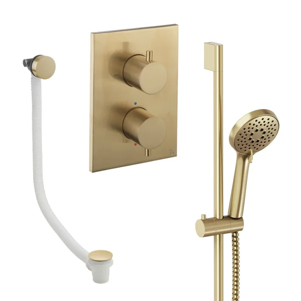 Crosswater Crossbox Shower Set 6 Brushed Brass