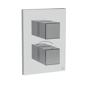 Crosswater Crossbox Limit 2 Oulet Trim & Valves Chrome