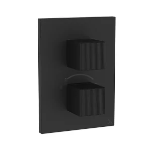 Crosswater Crossbox Limit 3 Oulet Trim & Levers Matt Black