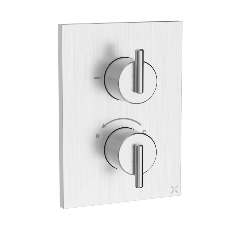 Crosswater Crossbox 3ONE6 Lever 1 Outlet Trim & Levers Stainless Steel detail view - Image 1