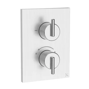 Crosswater Crossbox 3ONE6 Lever 2 Outlet Trim & Levers Stainless Steel