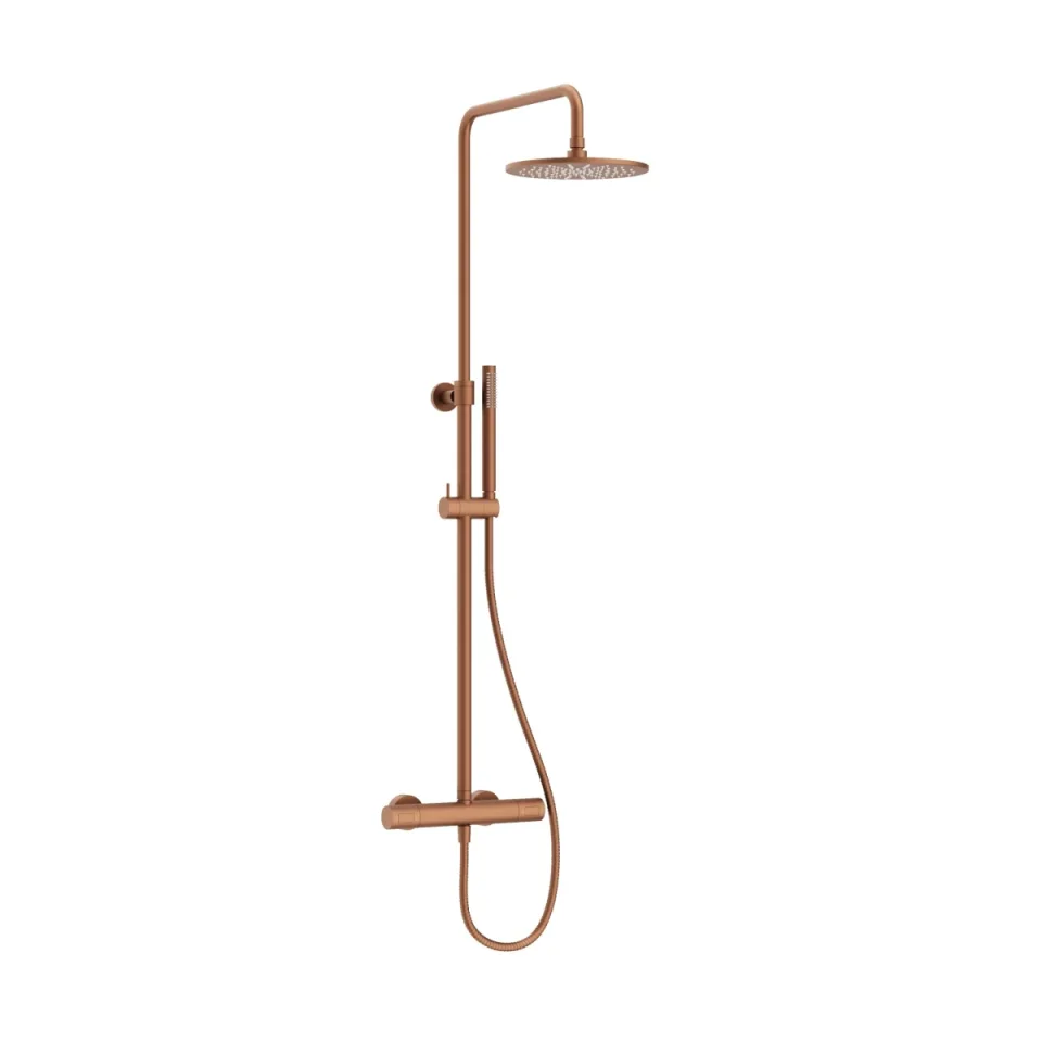 Crosswater Central Multifunction Shower Brushed Bronze detail view - Image 1