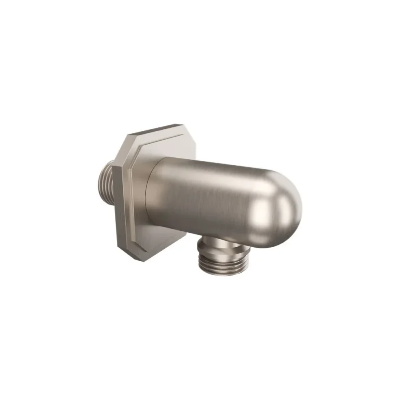 Crosswater Belgravia Wall Outlet Brushed Nickel detail view - Image 1