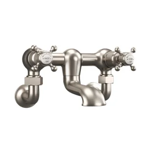 Crosswater Belgravia Wall Unions Brushed Nickel