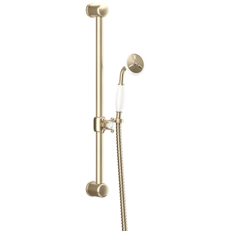 Crosswater Belgravia Slide Rail Kit Brushed Brass detail view - Image 1