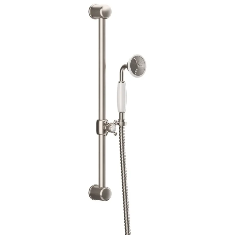 Crosswater Belgravia Slide Rail Kit Brushed Nickel detail view - Image 1