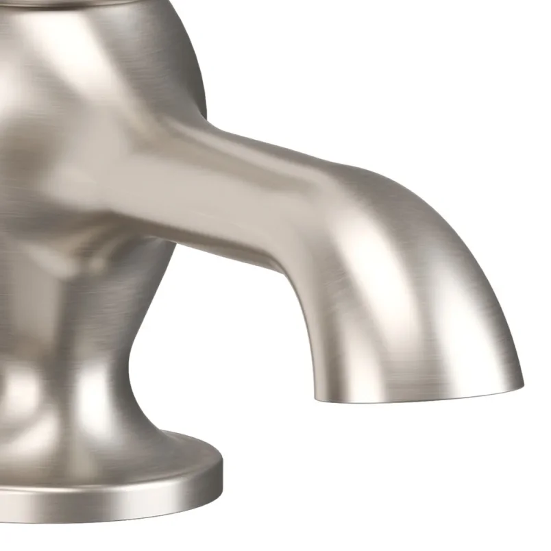 Crosswater Belgravia Crosshead Cloakroom Basin Taps Brushed Nickel detail view - Image 2