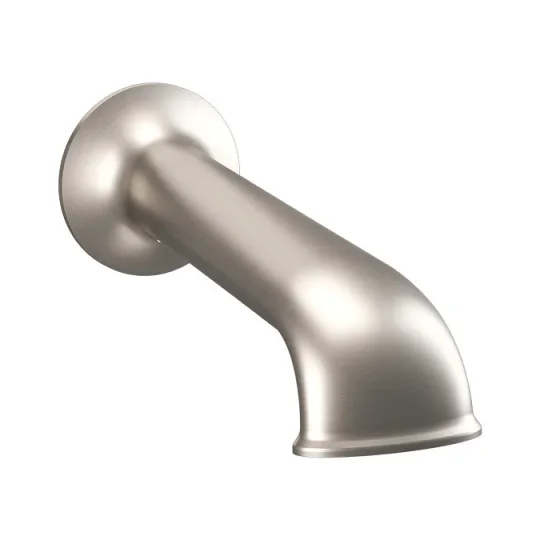 Crosswater Belgravia Bath Spout Brushed Nickel detail view - Image 1
