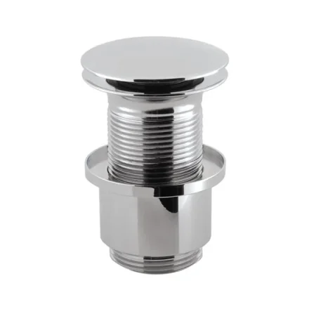 Crosswater Basin Click Clack Waste Unslotted Thread 100mm Chrome