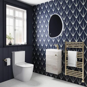 Crosswater Alo Cloakroom Unit 400 x 220mm Matt White
