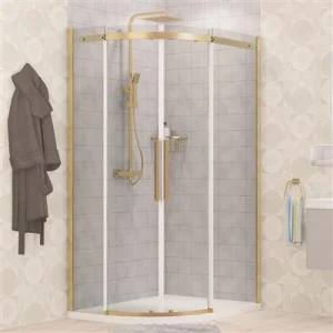 Eastbrook Corniche 2000 Offset Quad 1000x800x2000 Rh Brushed Brass