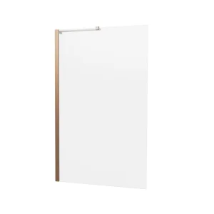 Crosswater 6mm Fixed Bath Screen 900 Brushed Bronze