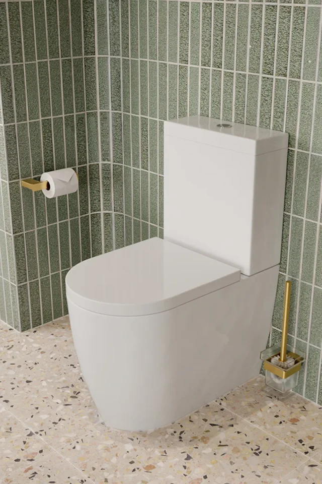 Saneux Uni Close Coupled Wc Pan - Rimless detail view - Image 3