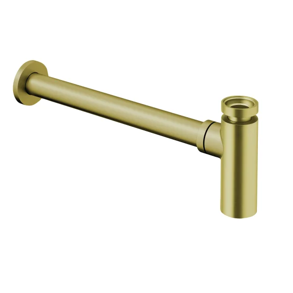 Crosswater 3ONE6 Tall Bottle Trap Stainless Brushed Brass Effect