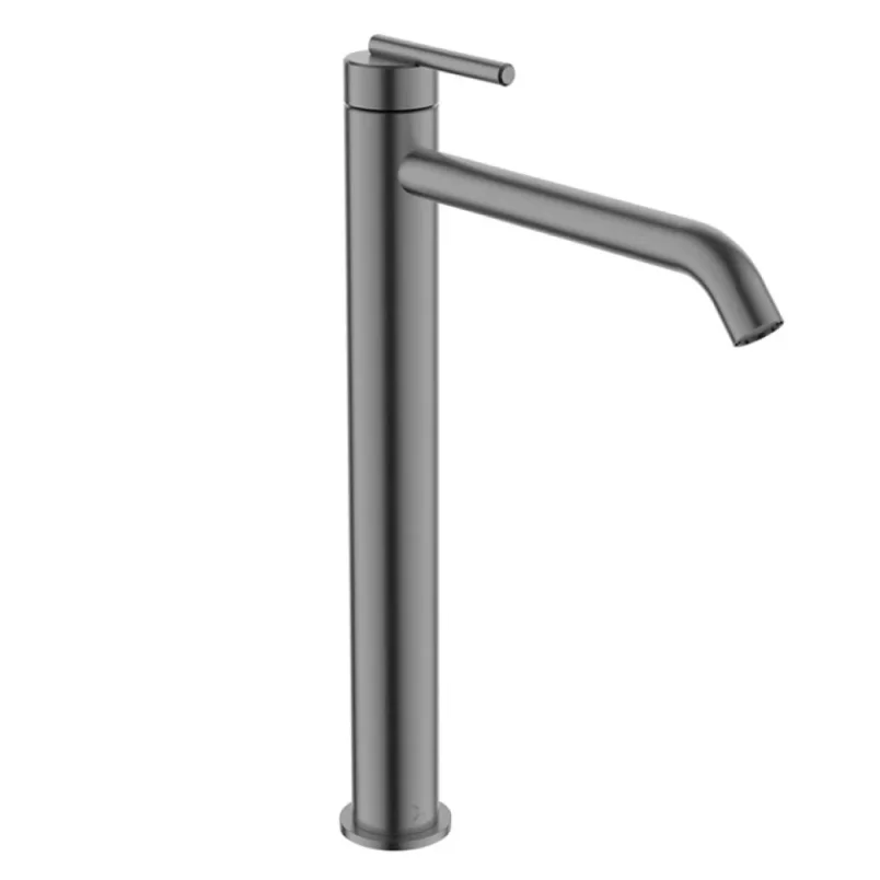 Crosswater 3ONE6 Lever Basin Tall Mono Stainless Slate detail view - Image 1