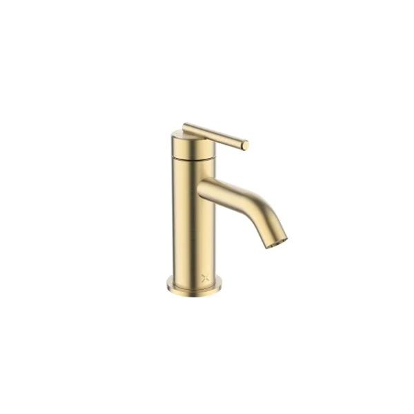 Crosswater 3ONE6 Lever Basin Mini Mono Stainless Brushed Brass Effect