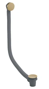 Crosswater 3ONE6 Bath Click Clack Waste Extended Stainless Brushed Brass Effect