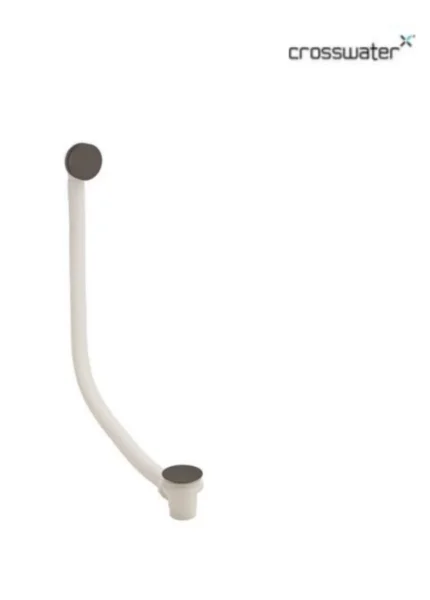 Crosswater 3ONE6 Bath Click Clack Waste Extended Stainless Slate