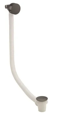 Crosswater 3ONE6 Bath Filler With Click Clack Waste Extended Stainless Slate