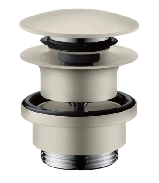 Axor Waste Set 11/4" Push-open For Basin And Bidet Mixers Stainless Steel Optic