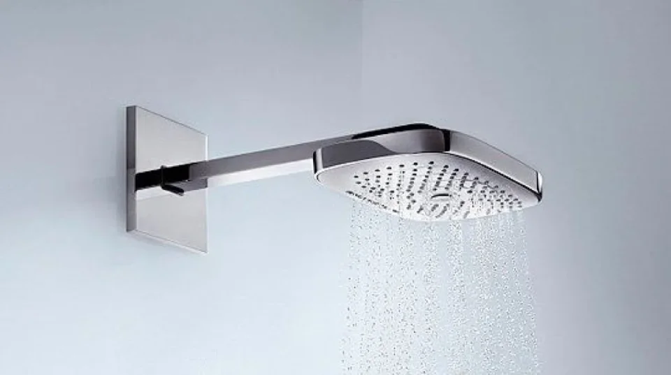 Hansgrohe Raindance E 300 3 Jet Shower Head & Arm 300x190mm Chrome) - Image 3