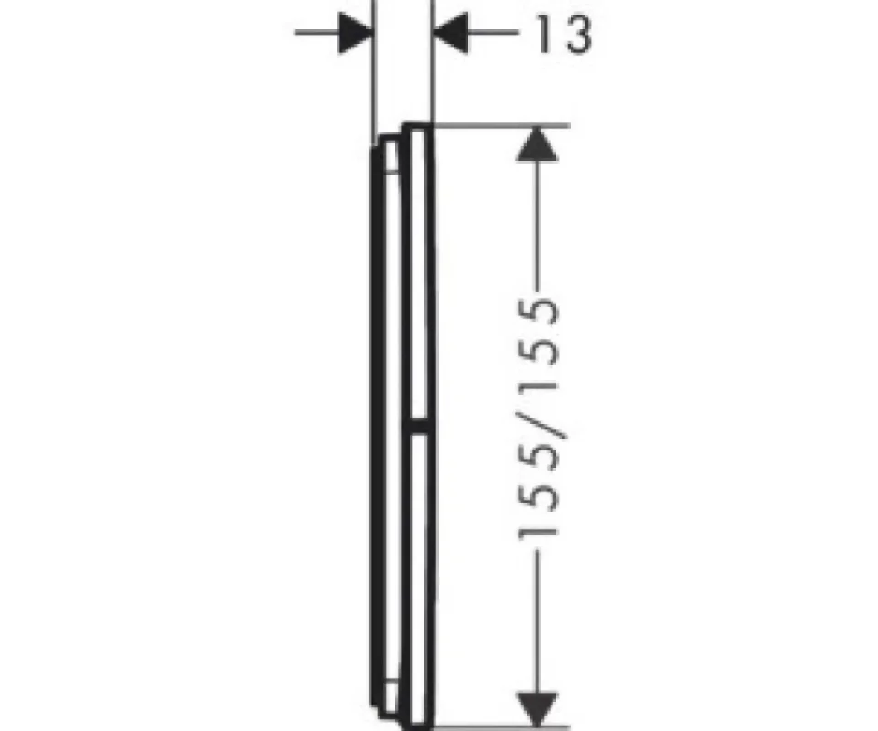 Hansgrohe Showersel.com.e Valve 3 Consum.chr Chrome - Image 2