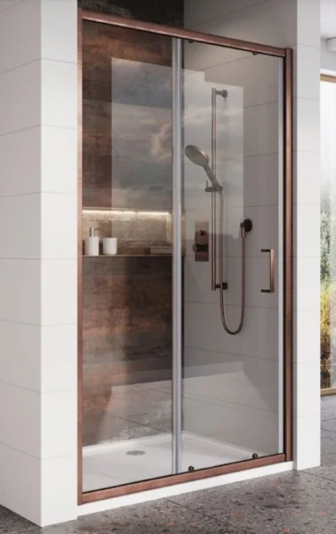 Cubico Florence Brushed Bronze Sliding Door 1000