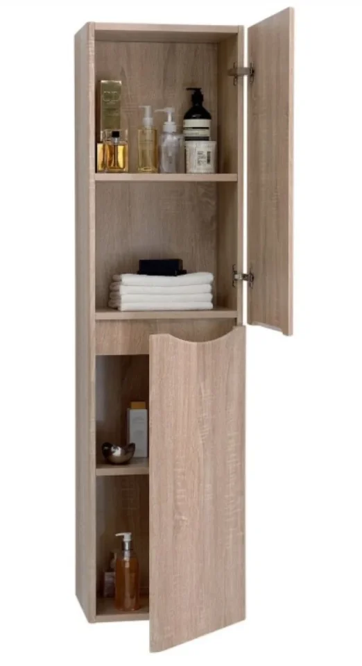 Cubico Envy Tall Storage Unit Left Hand Light Oak - Image 5