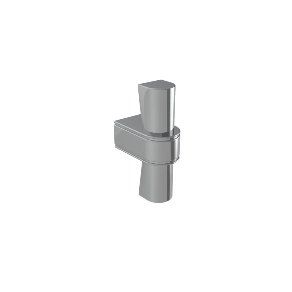 Burlington Riviera Ribbon Handle Pair Brushed Nickel detail view - Image 1