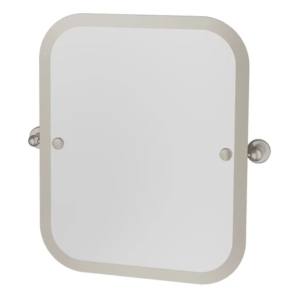 Burlington Rectangular Swivel Mirror Brushed Nickel