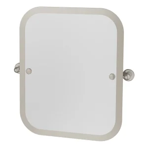 Burlington Rectangular Swivel Mirror Brushed Nickel