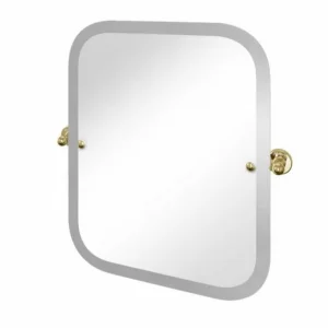 Burlington Rectangular Swivel Mirror Gold