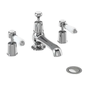 Burlington Quarter Turn 3th Tap With Pop Chrome