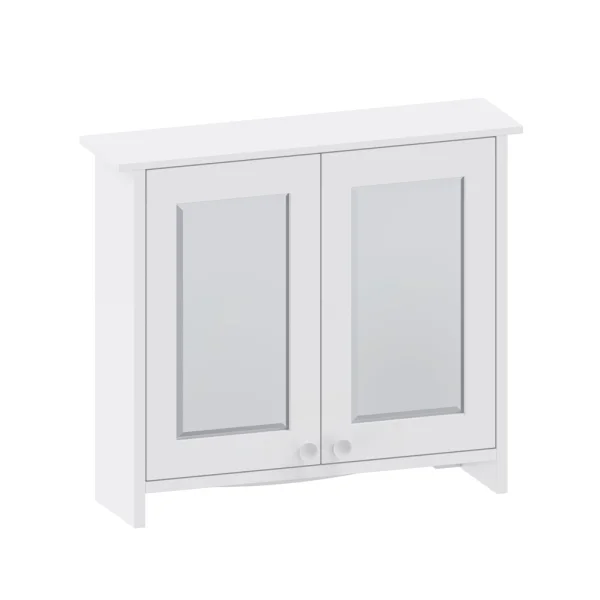Burlington Guild Mirror Cabinet 650mm Varley White