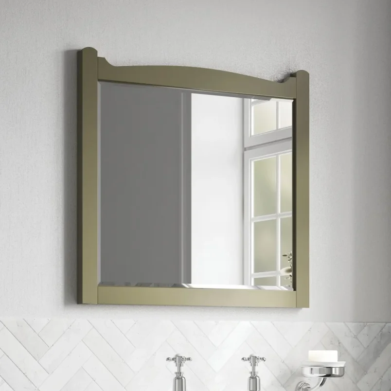 Burlington Guild Mirror 600mm Carlyle Green detail view - Image 2