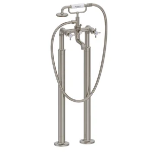 Burlington Guild Bath Shower Mixer Floor Mounted Brushed Nickel