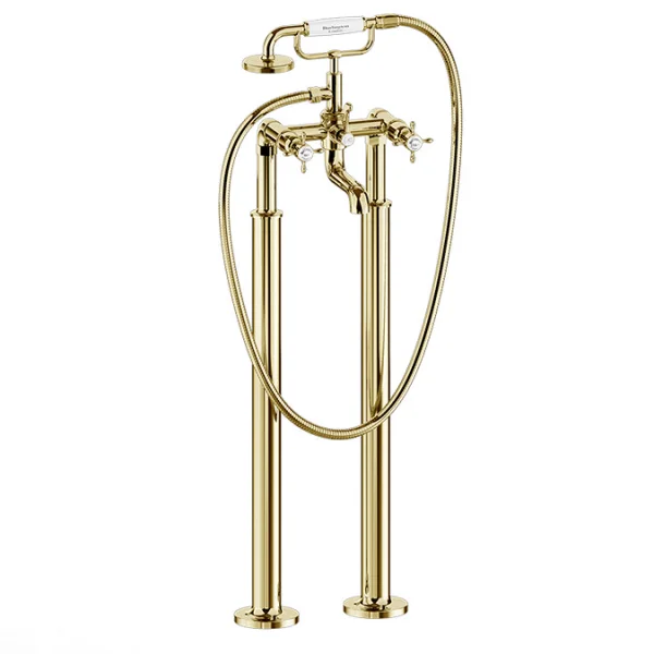 Burlington Guild Bath Shower Mixer Floor Mounted Gold