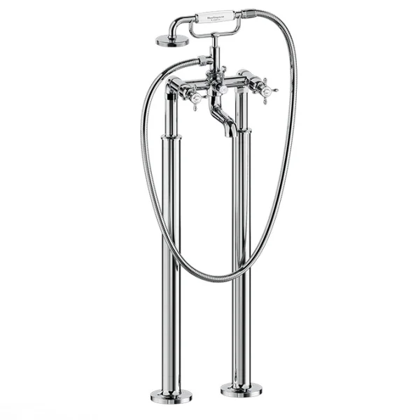 Burlington Guild Bath Stand Pipes Chrome