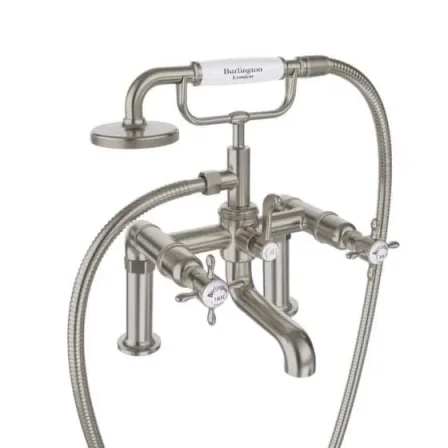 Burlington Guild Bath Shower Mixer Brushed Nickel