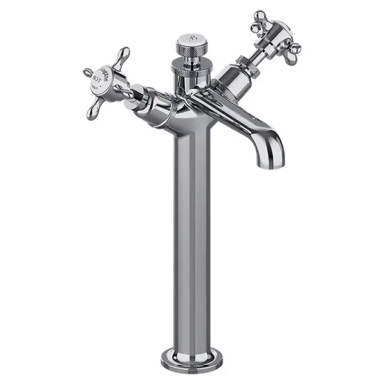 Burlington Guild Basin Tall Mono Deck Mounted Chrome detail view - Image 1