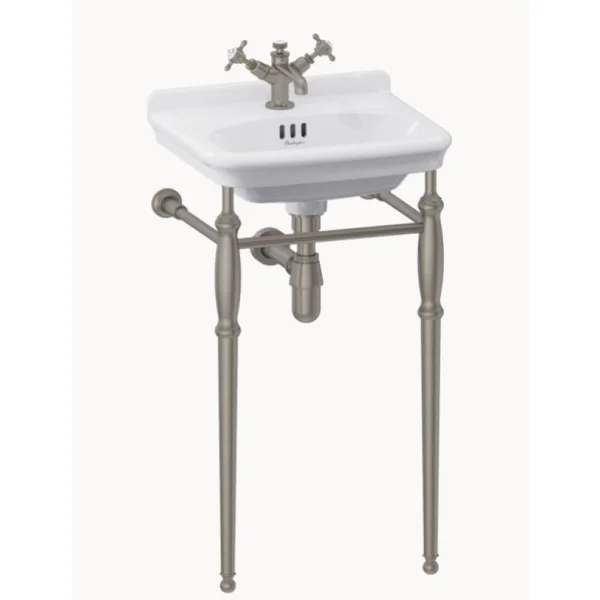 Burlington Guild Basin Stand 450mm Brushed Nickel