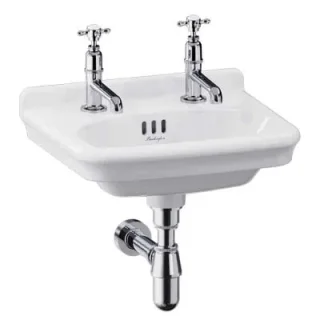 Burlington Guild Basin Pillar Tap (long Nose) Chrome detail view - Image 2