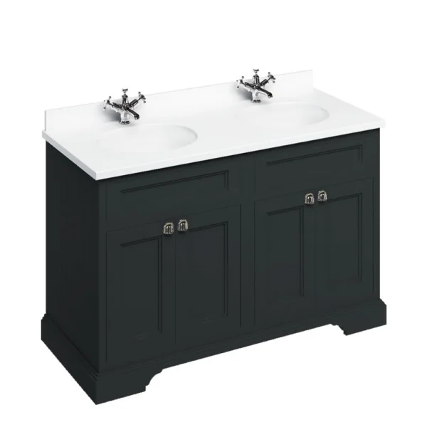 Burlington Freestanding Vanity 1300 Unit Matt Black