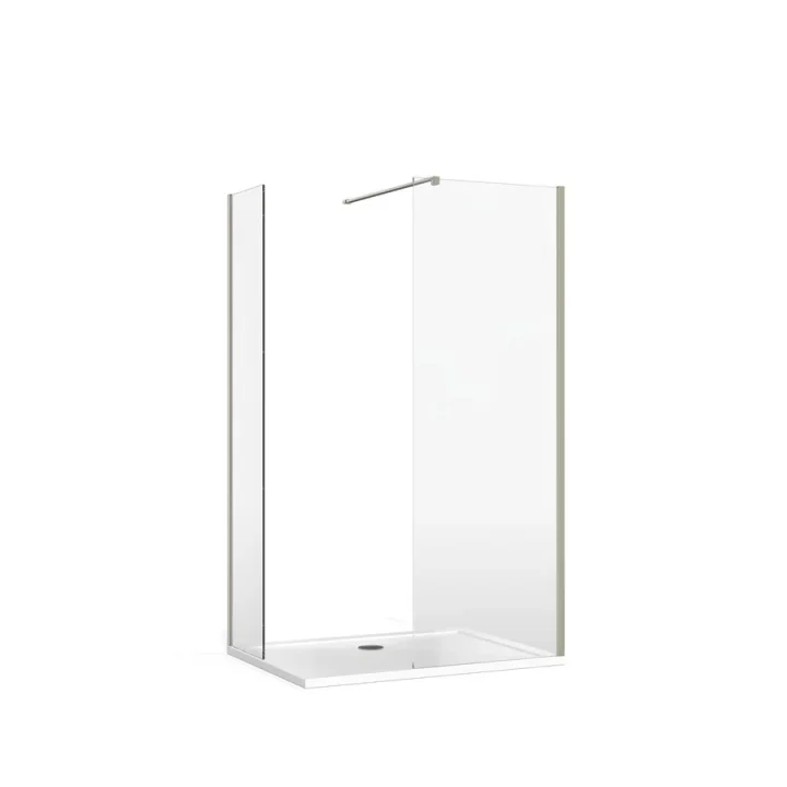 Burlington Glass Wall Brace Brushed Nickel detail view - Image 1